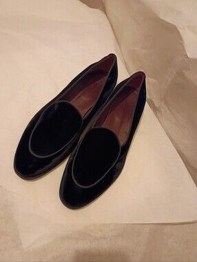 Suit Supply Black Velvet  Mens Tuxedo Loafers UK 10 Us 11